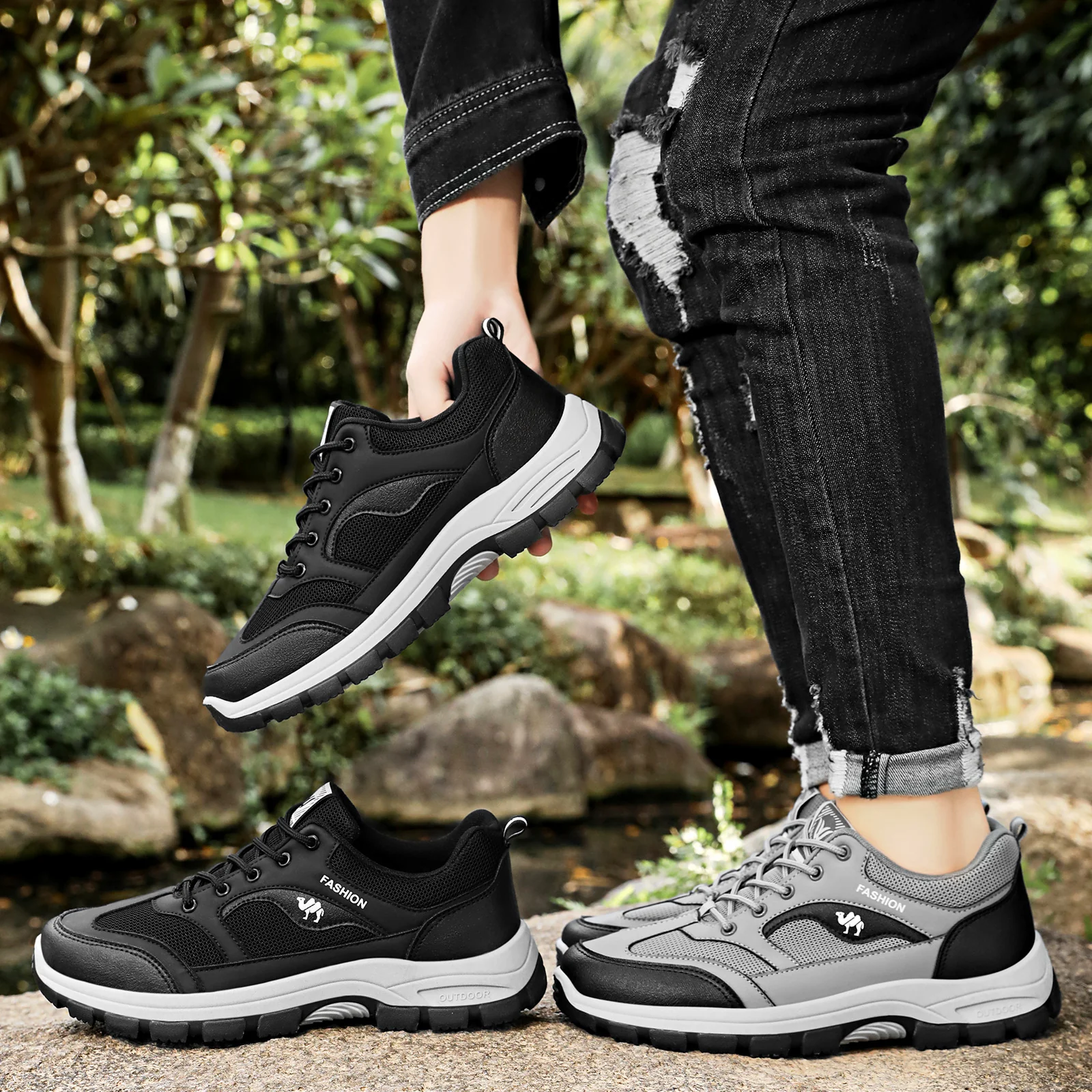 Damen Sportliche Wander- und Freizeitschuhe mit atmungsaktivem Obermaterial Heidi Mode - Image 4