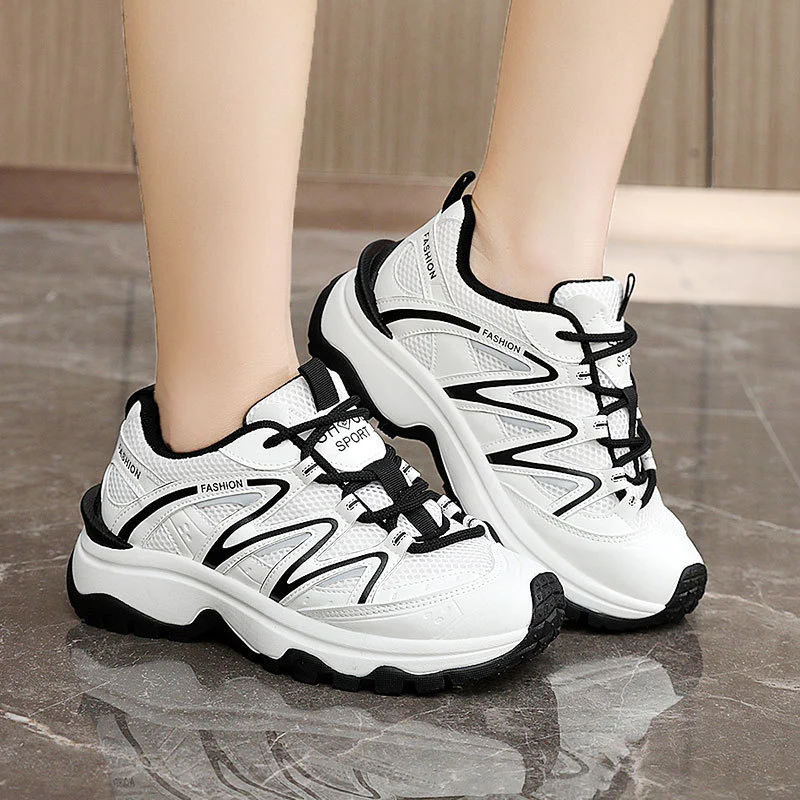 Damen Sportliche Wanderschuhe mit atmungsaktiver Mesh-Oberfläche und rutschfester Laufsohle Heidi Mode - Image 4