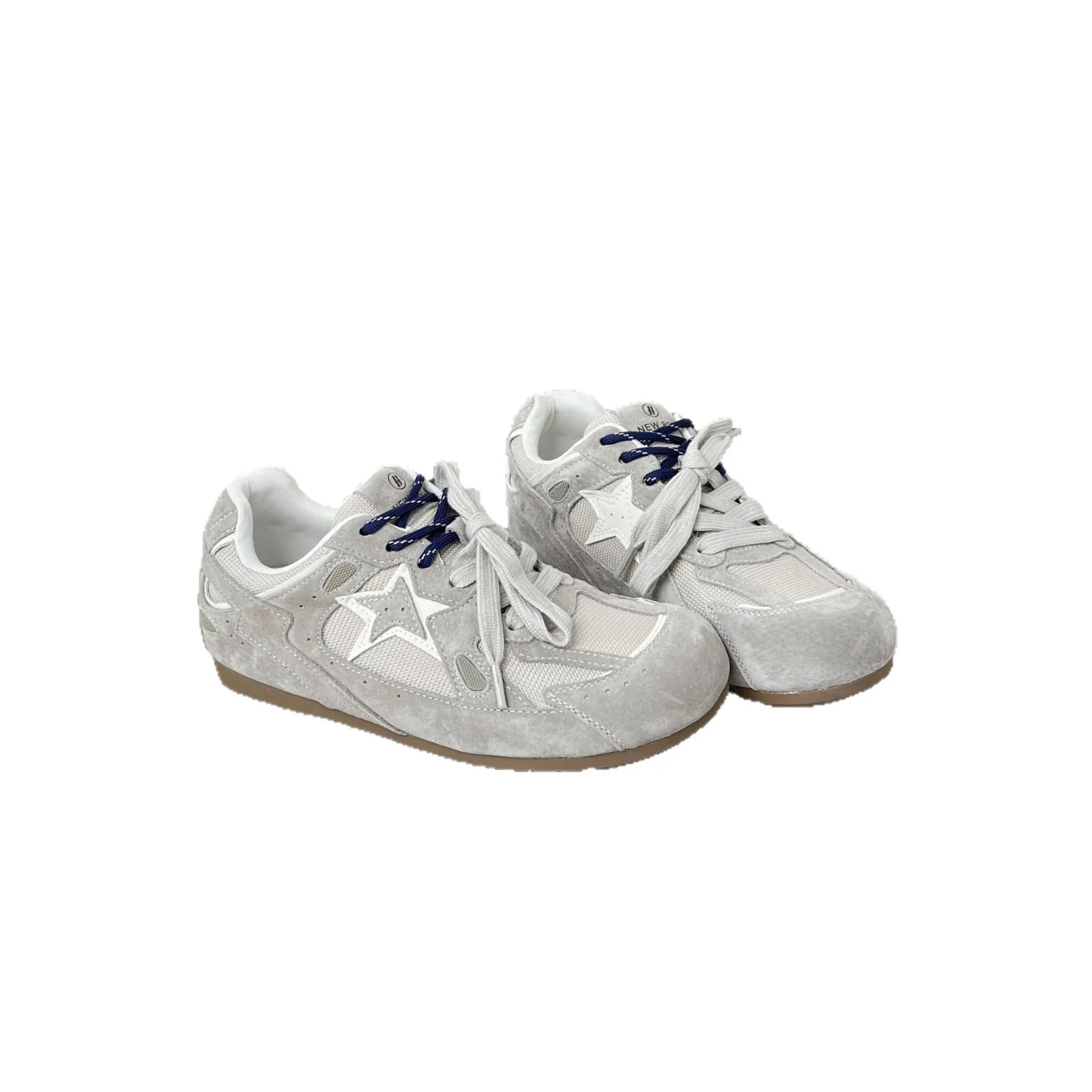 Damen Sportliche Wildleder Sneakers mit atmungsaktivem Mesh-Einsatz Heidi Mode - Image 5