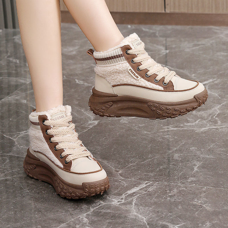 Damen Sportliche Winter Sneaker mit kuscheligem Innenfutter und rutschfester Laufsohle Heidi Mode - Image 4