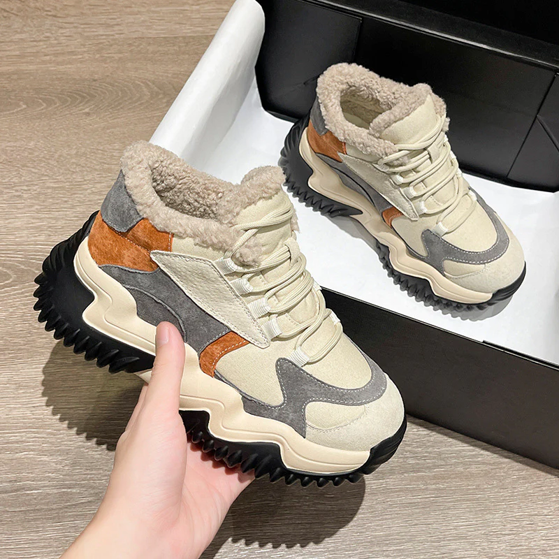 Damen Sportliche Winter Sneaker mit kuscheligem Innenfutter und stabiler Laufsohle Heidi Mode - Image 6