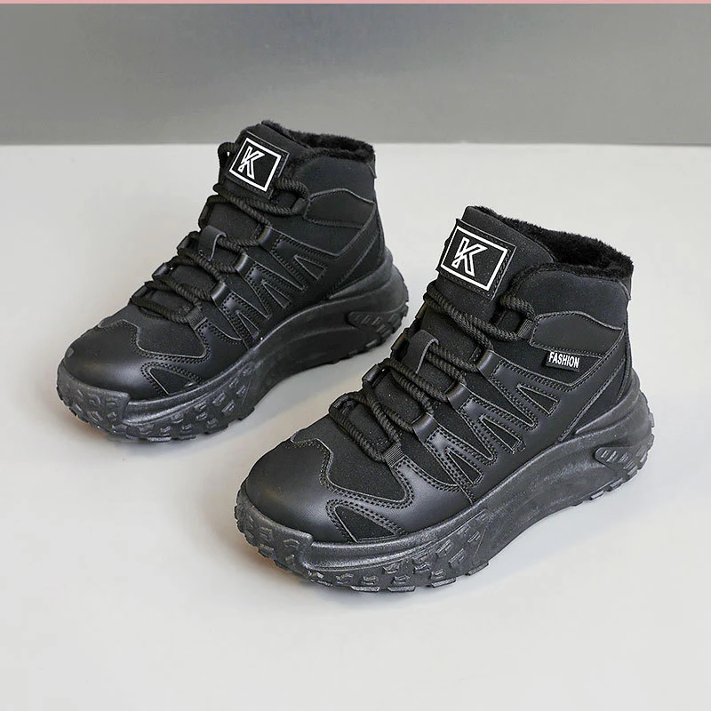 Damen Sportliche Winter Sneakers mit hochgezogenem Schaft und rutschfester Sohle Heidi Mode - Image 7