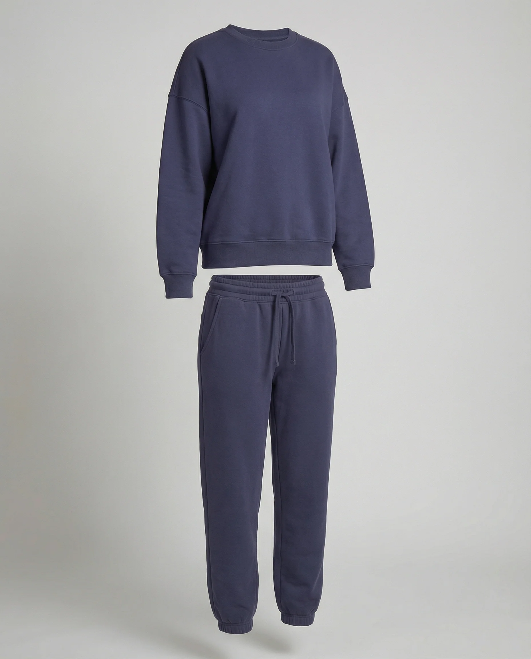 Jogginganzug Damen Sweatset aus Baumwollmix mit lockerem Schnitt - Image 4