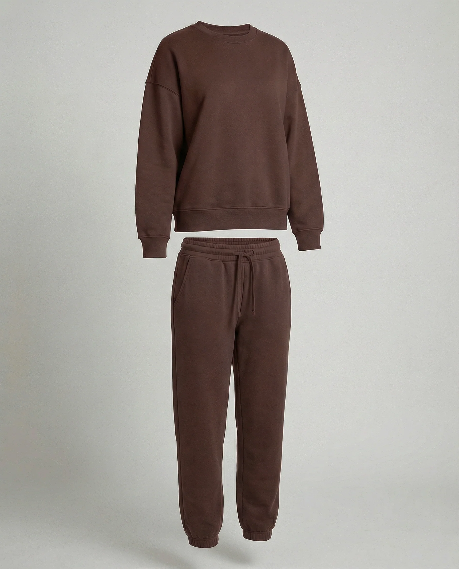 Jogginganzug Damen Sweatset aus Baumwollmix mit lockerem Schnitt - Image 7