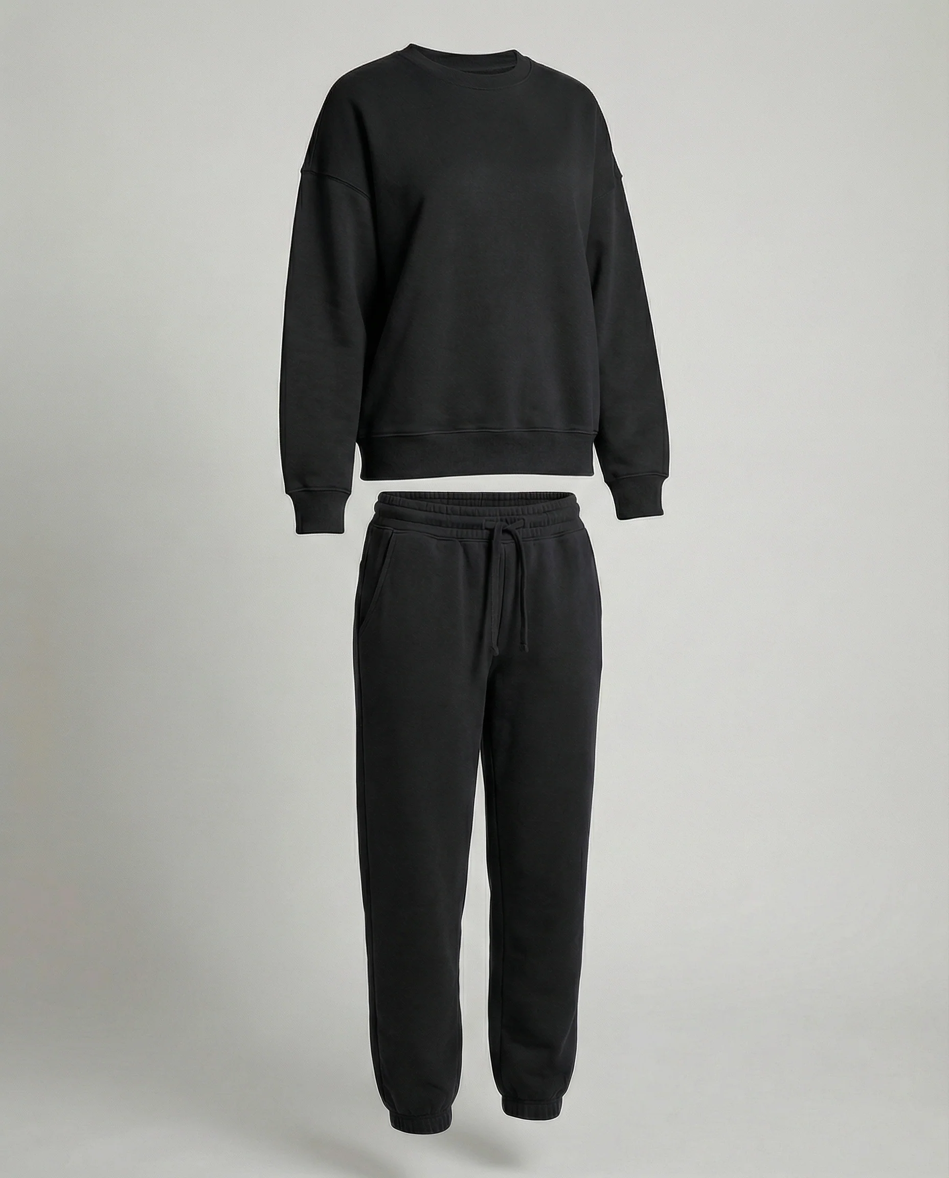 Jogginganzug Damen Sweatset aus Baumwollmix mit lockerem Schnitt - Image 9