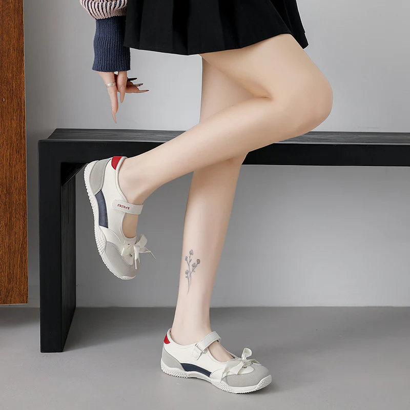 Damen Sportschuhe mit Klettverschluss und attraktivem Schleifen-Design Heidi Mode - Image 3