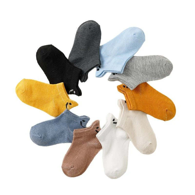 Damen Sportsocken mit Fröhlichem Smiley-Motiv Heidi-Mode - Image 5
