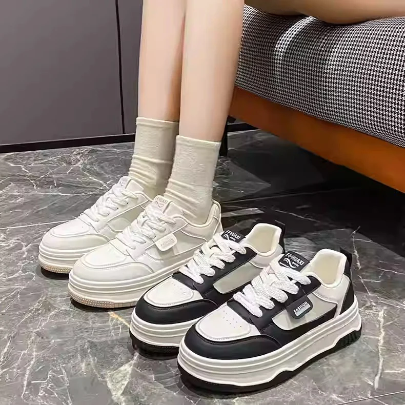 Damen Stadtliche Chunky Sneakers mit dicker Sohle und sportlichem Design Heidi Mode - Image 4
