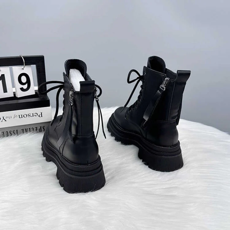 Damen Stiefel im robusten Design mit komfortabler Profilsohle und innovativer Schnürtechnik Heidi Mode - Image 4