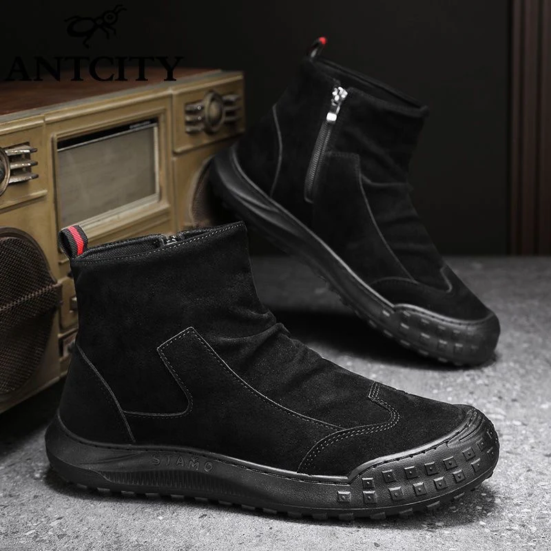 Damen Stiefeletten aus weichem Wildleder mit wasserdichter Sohle und modischem Reißverschluss Heidi Mode - Image 7