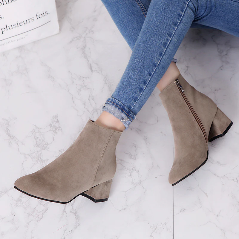 Damen Stiefeletten mit elegantem Reißverschluss und softem Obermaterial Heidi Mode - Image 3