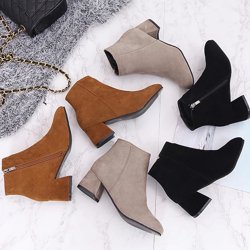 Damen Stiefeletten mit elegantem Reißverschluss und softem Obermaterial Heidi Mode - Image 4