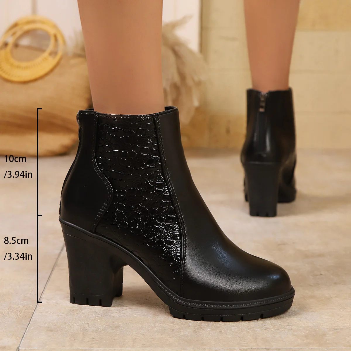 Damen Stiefeletten mit elegantem Schnürdesign und rutschfester Profilsohle Heidi Mode - Image 9