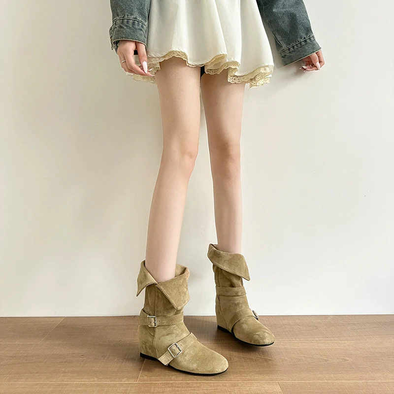 Damen Stiefeletten mit flexiblem Knöchelrisiko und stylischem Schnallenverschluss Heidi Mode - Image 6