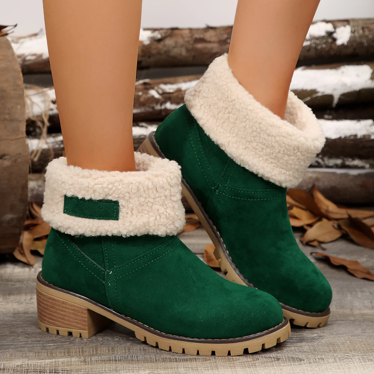 Damen Stiefeletten mit kuscheligem Futter und rutschfester Sohle Heidi Mode - Image 12