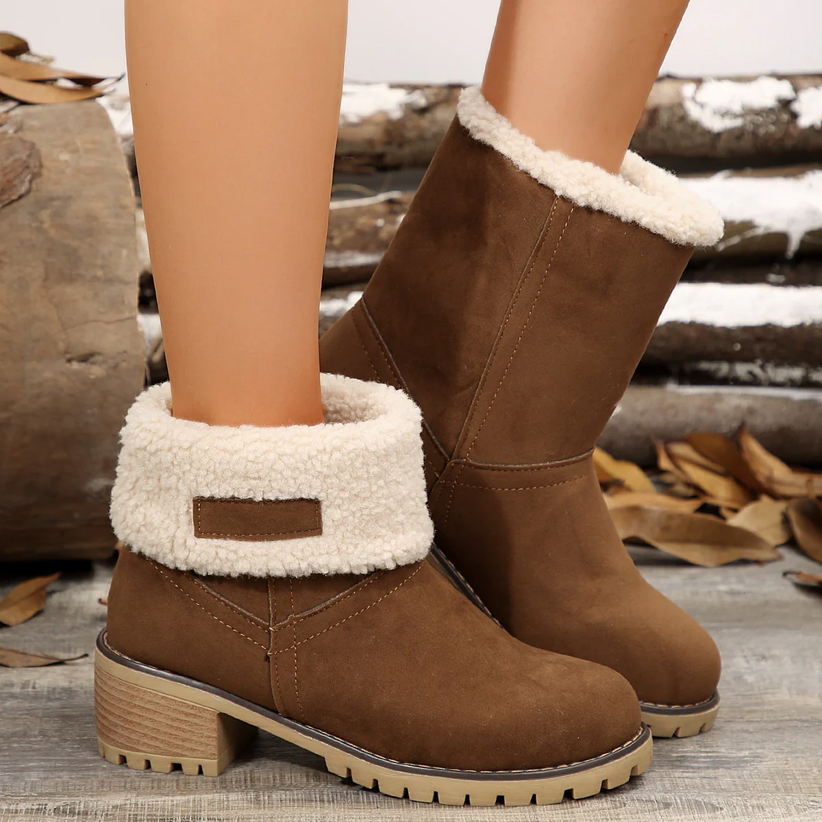 Damen Stiefeletten mit kuscheligem Futter und rutschfester Sohle Heidi Mode - Image 3