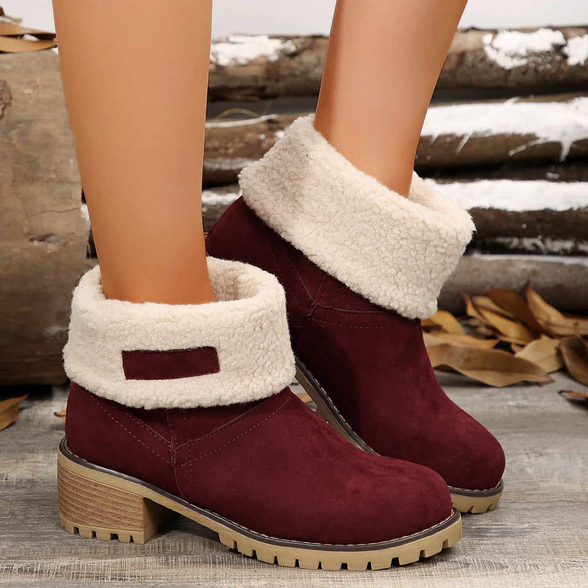 Damen Stiefeletten mit kuscheligem Futter und rutschfester Sohle Heidi Mode - Image 7