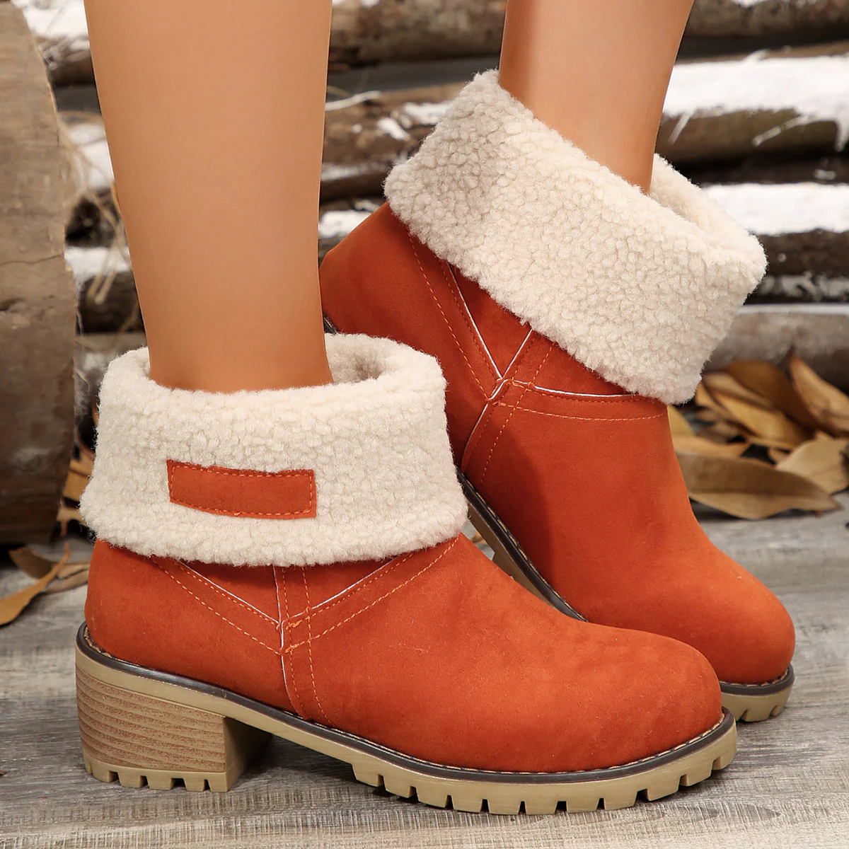 Damen Stiefeletten mit kuscheligem Futter und rutschfester Sohle Heidi Mode - Image 9