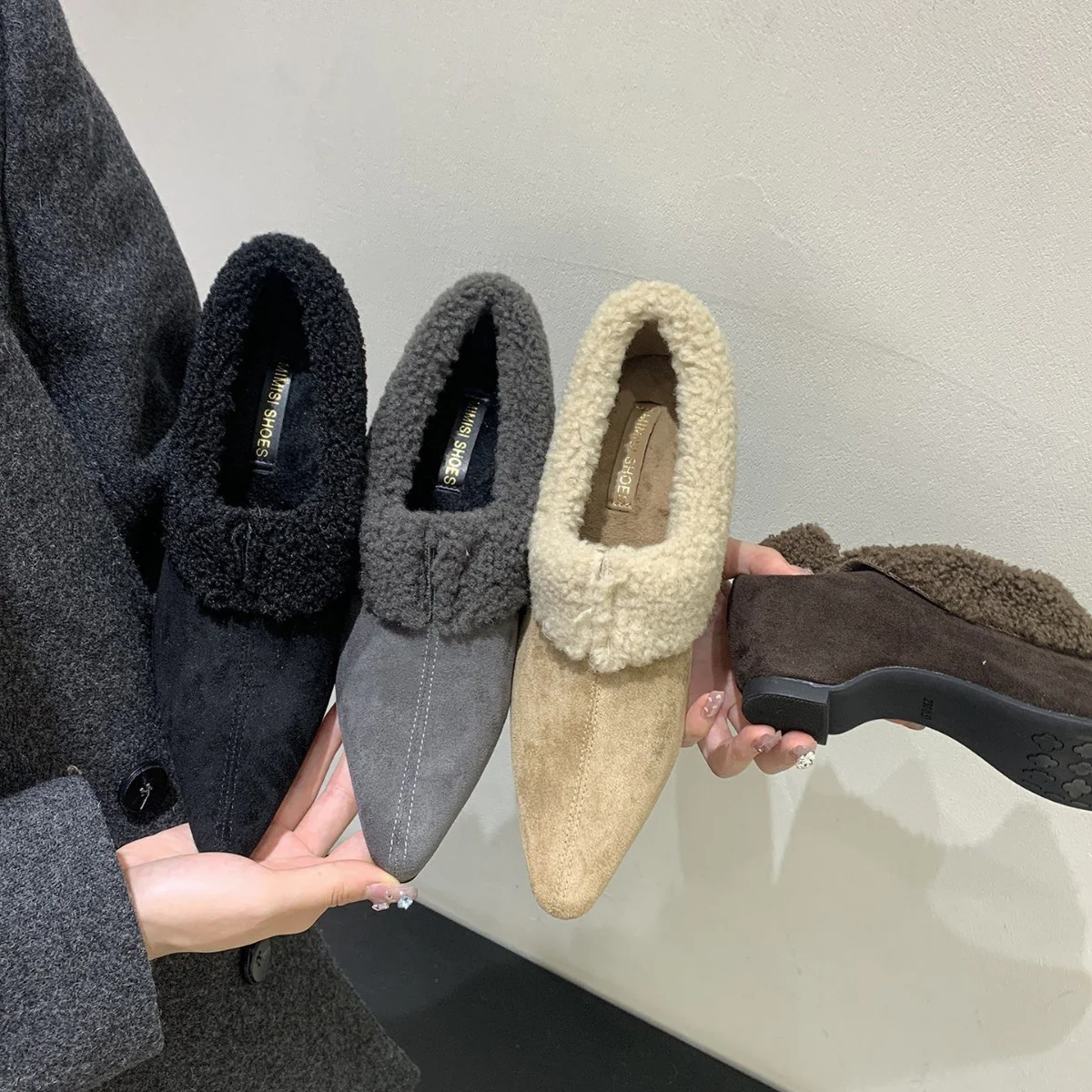 Damen Stiefeletten mit kuscheligem Kunstfellkragen und eleganter Form Heidi Mode - Image 2