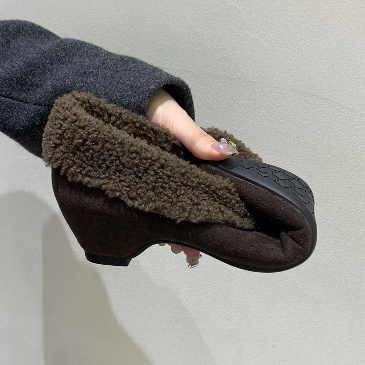 Damen Stiefeletten mit kuscheligem Kunstfellkragen und eleganter Form Heidi Mode - Image 3