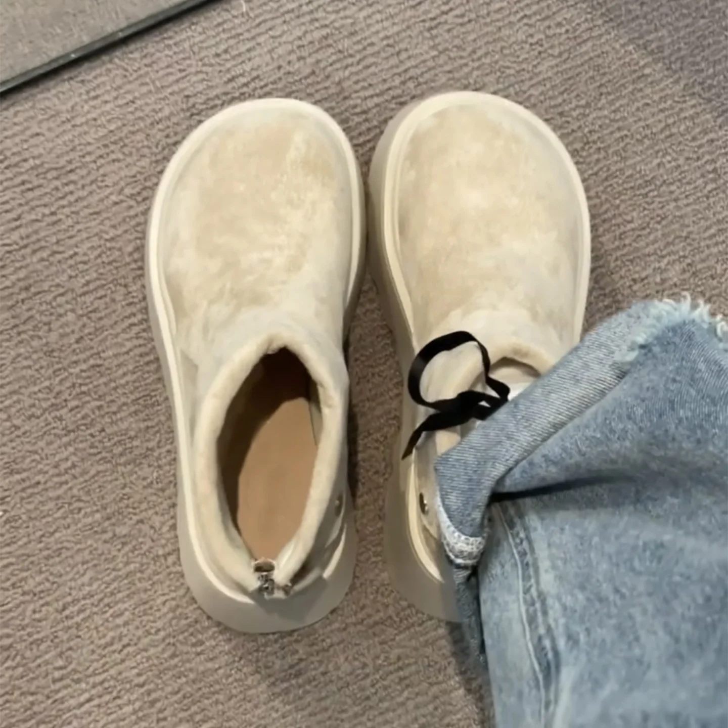 Damen Stiefeletten mit modischem Plateau und praktischen Druckknopf Heidi Mode - Image 7