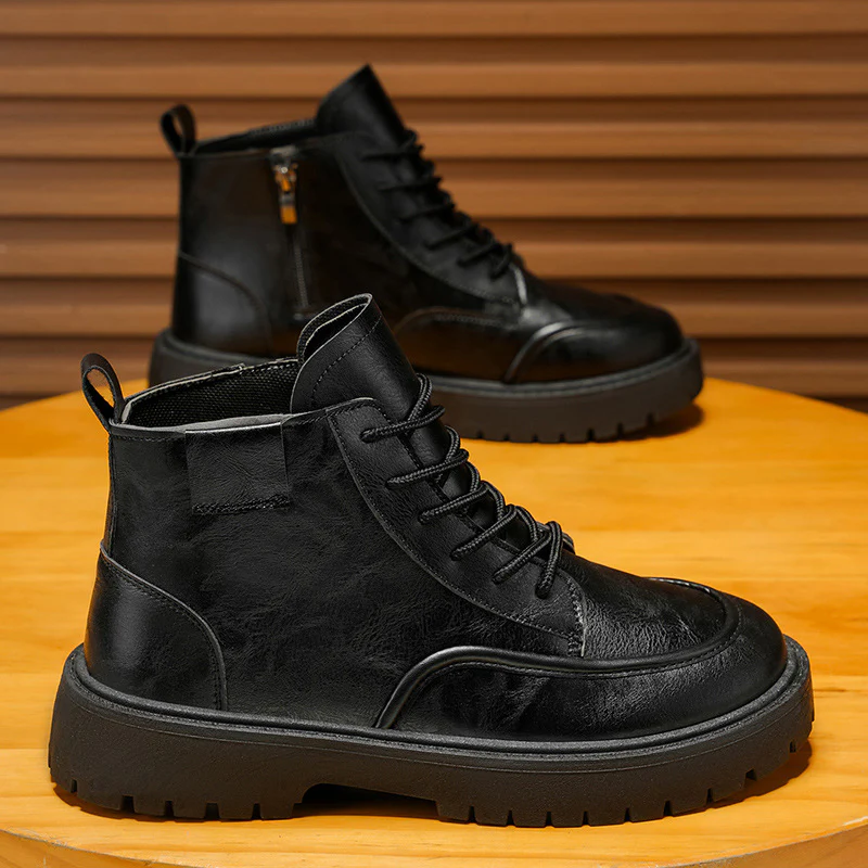 Damen Stiefeletten mit Reißverschluss und bequemer Schnürung Heidi Mode - Image 2