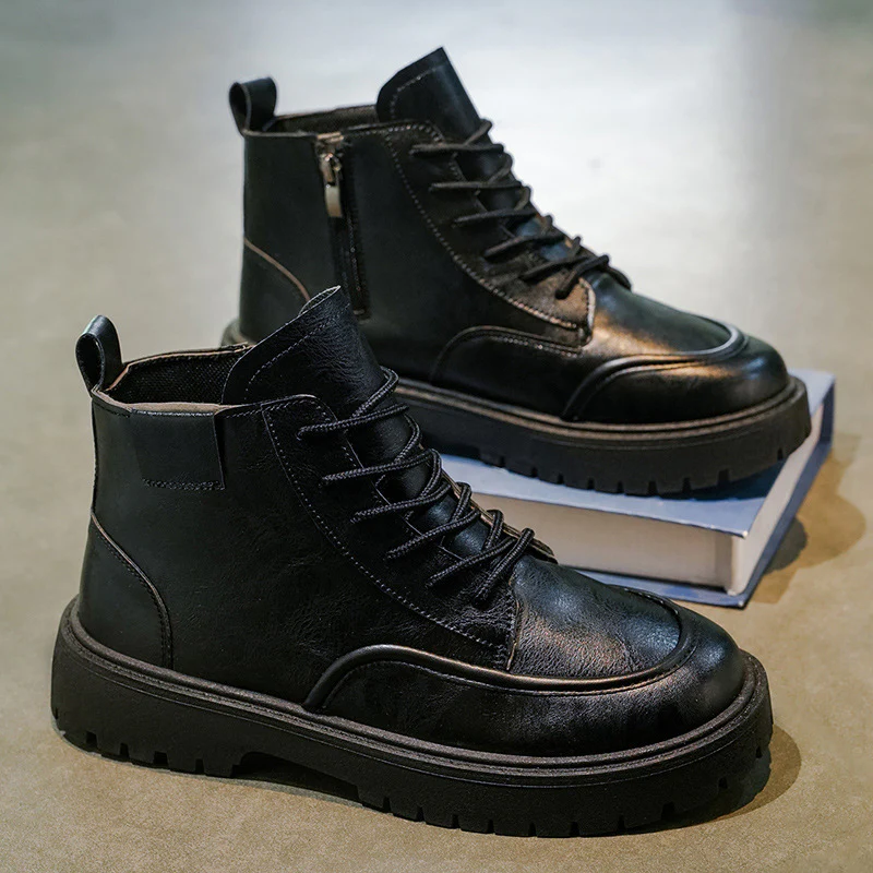 Damen Stiefeletten mit Reißverschluss und bequemer Schnürung Heidi Mode - Image 6