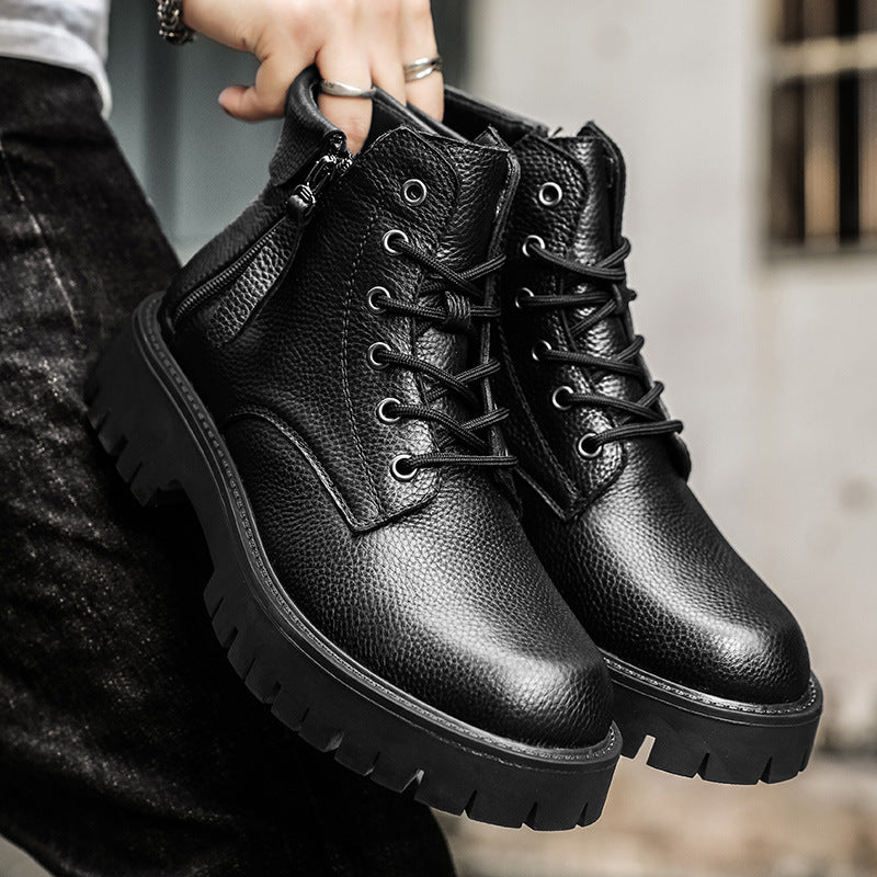 Damen Stiefeletten mit robustem Profil und seitlichem Reißverschluss Heidi Mode - Image 4