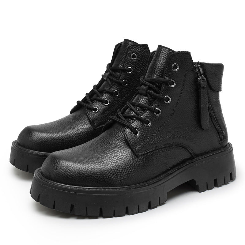 Damen Stiefeletten mit robustem Profil und seitlichem Reißverschluss Heidi Mode - Image 5