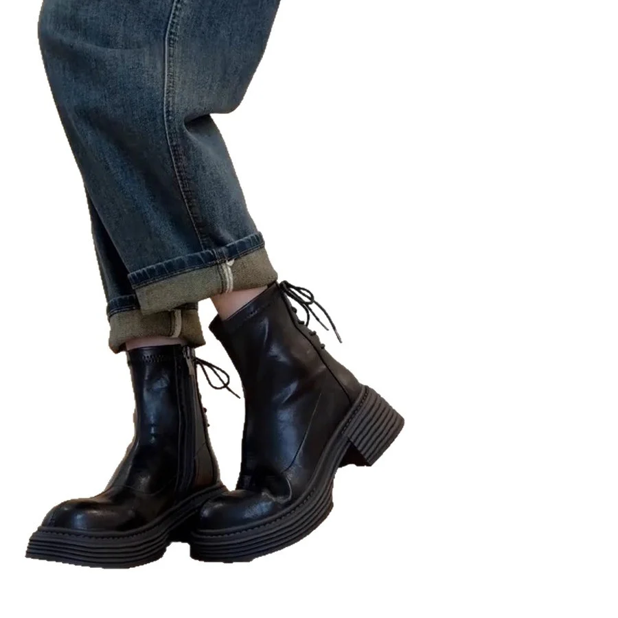 Damen stilvolle Ankle Boots mit praktischem Reißverschluss und robustem Blockabsatz Heidi Mode - Image 5