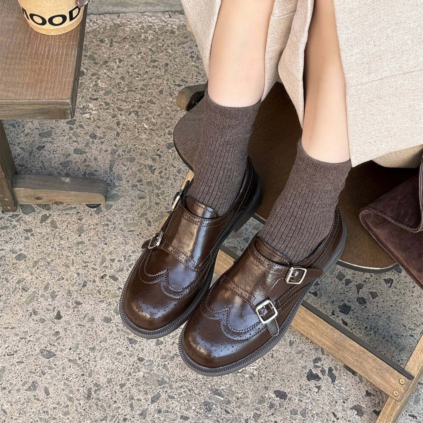 Damen stilvolle Slipper mit modischer Schnallenverzierung Heidi Mode - Image 4