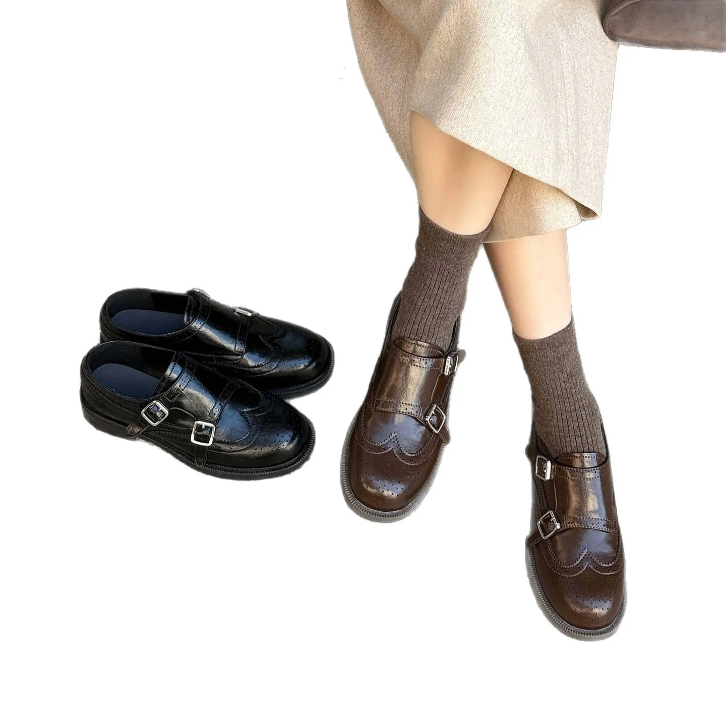 Damen stilvolle Slipper mit modischer Schnallenverzierung Heidi Mode - Image 5