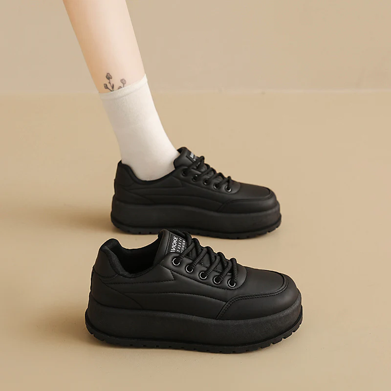 Damen Stilvolle und komfortable Sneakers mit dicker Laufsohle Heidi Mode - Image 3