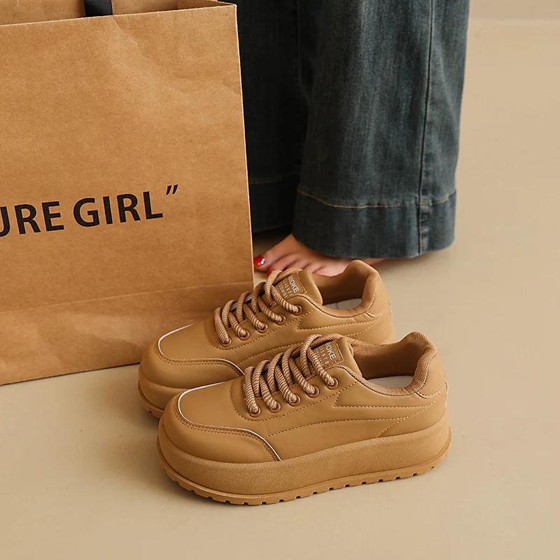 Damen Stilvolle und komfortable Sneakers mit dicker Laufsohle Heidi Mode - Image 7