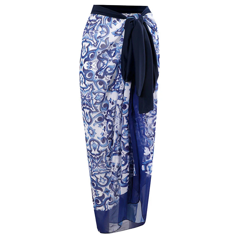 Damen Strandpareo mit Elegantem Floralen Design und Verstellbarem Bindegürtel Heidi-Mode - Image 6