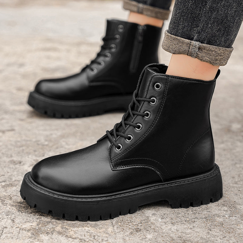 Damen strapazierfähige Kombistiefel mit seitlichem Reißverschluss Heidi Mode - Image 4