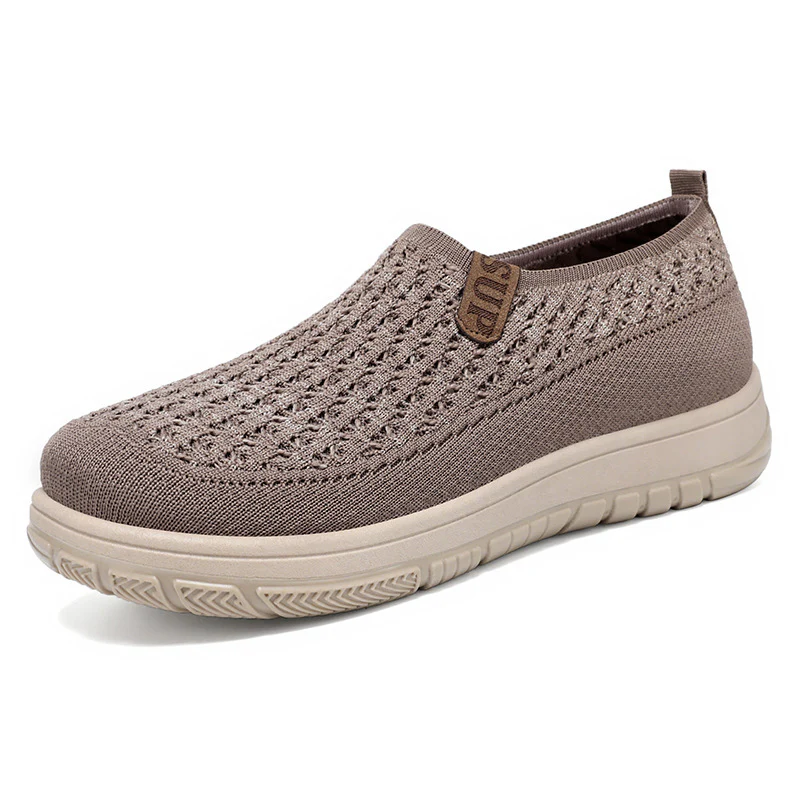 Damen Strick Slip-On Schuhe mit elastischem Obermaterial Heidi Mode - Image 6