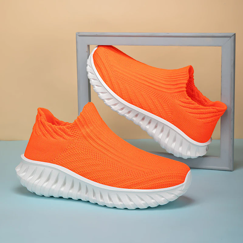 Damen Strick-Sneaker mit atmungsaktivem Obermaterial und rutschfester Sohle Heidi Mode - Image 10