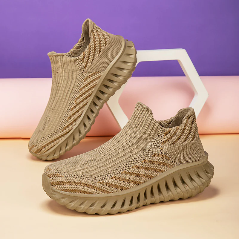 Damen Strick-Sneaker mit atmungsaktivem Obermaterial und rutschfester Sohle Heidi Mode - Image 11