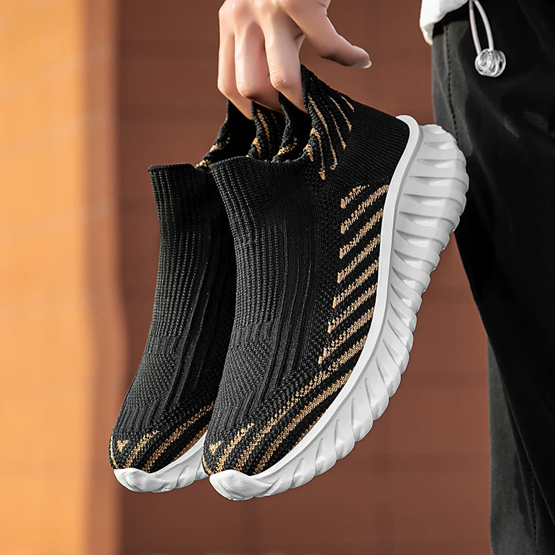 Damen Strick-Sneaker mit atmungsaktivem Obermaterial und rutschfester Sohle Heidi Mode - Image 14