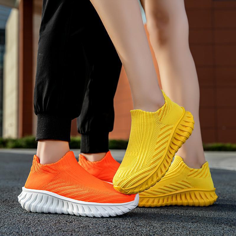 Damen Strick-Sneaker mit atmungsaktivem Obermaterial und rutschfester Sohle Heidi Mode - Image 4