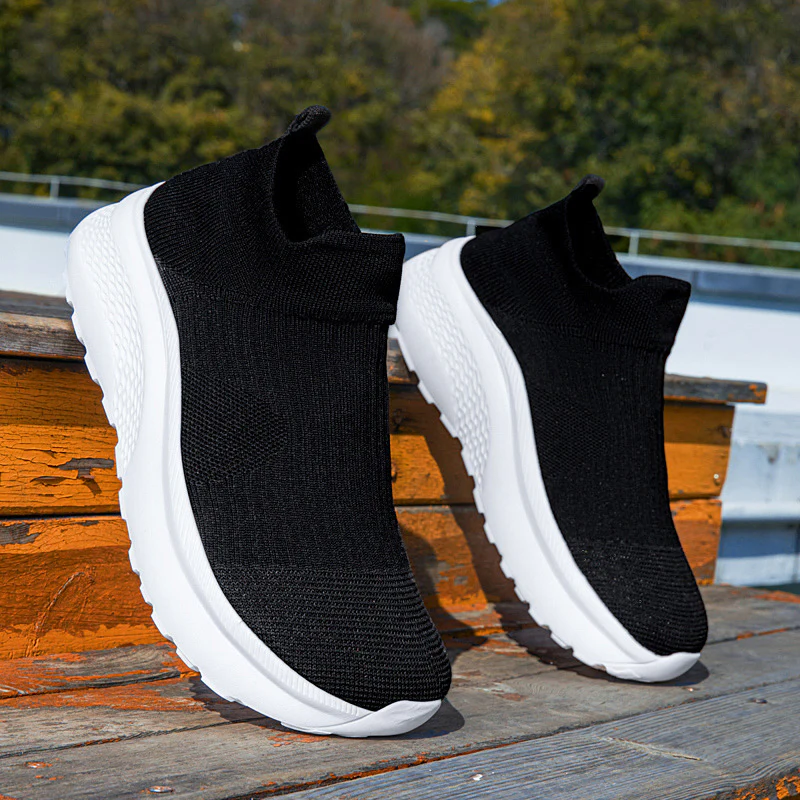 Damen Strick-Sneaker mit rutschfester Sohle und atmungsaktiver Oberfläche Heidi Mode - Image 4