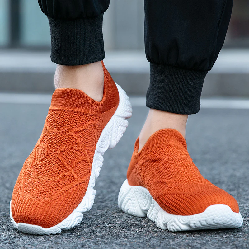 Damen Strick-Sneaker mit rutschfester Sohle und atmungsaktiver Passform Heidi Mode - Image 4
