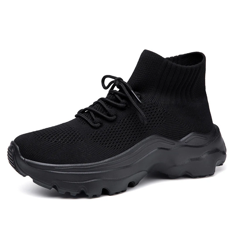 Damen Strick-Sneakers mit hohem Kragen und rutschfester Sohle Heidi Mode - Image 2