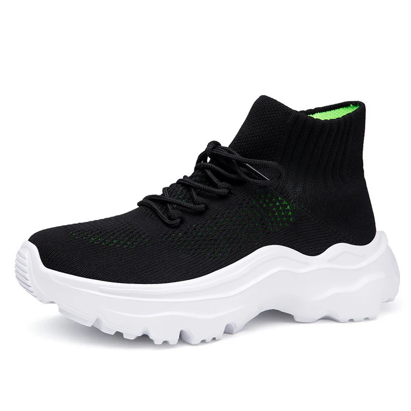 Damen Strick-Sneakers mit hohem Kragen und rutschfester Sohle Heidi Mode - Image 6