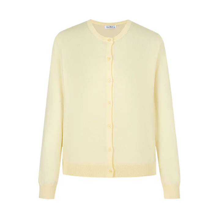 Damen Strickjacke mit Knöpfbarem Design und Elegantem Rundhalsausschnitt Heidi-Mode - Image 5