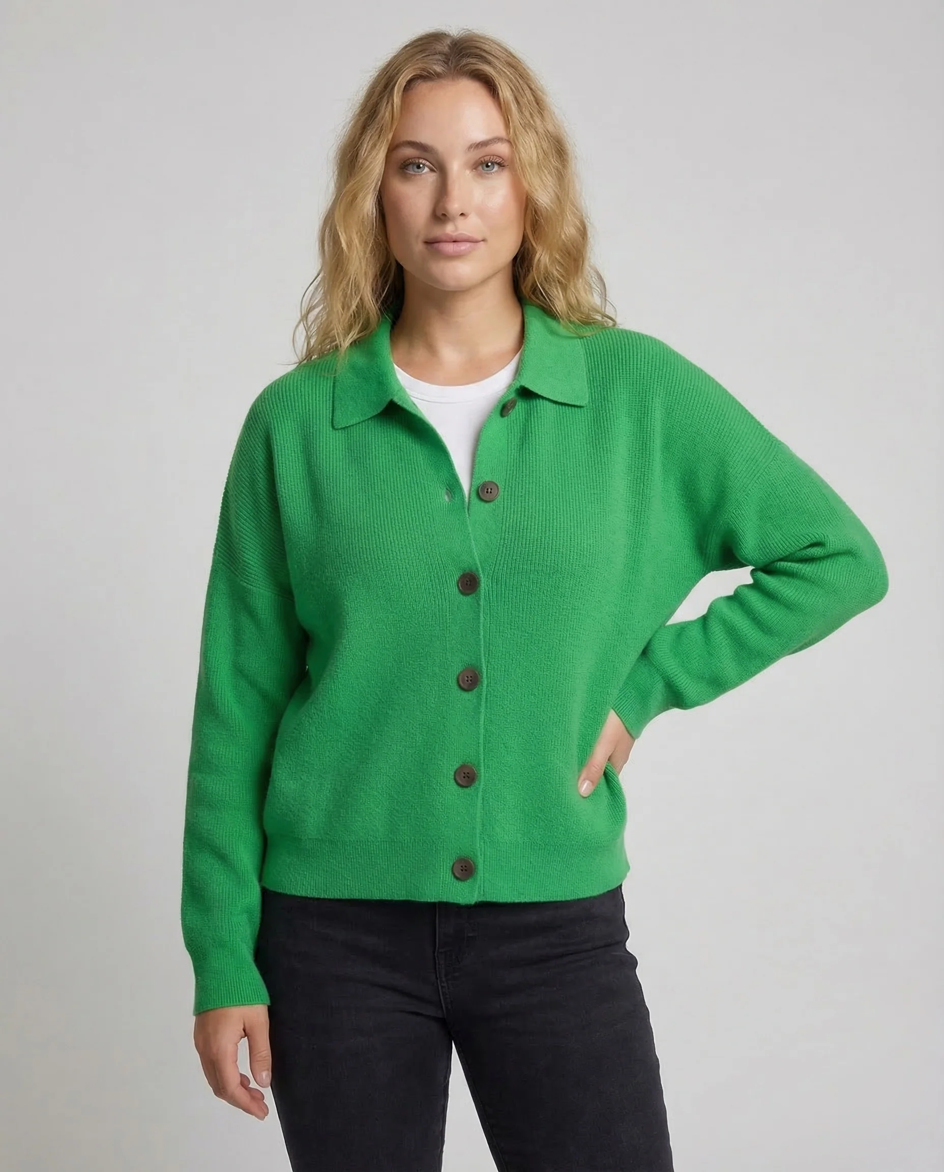 Strickjacke Damen mit Knöpfen - Image 2