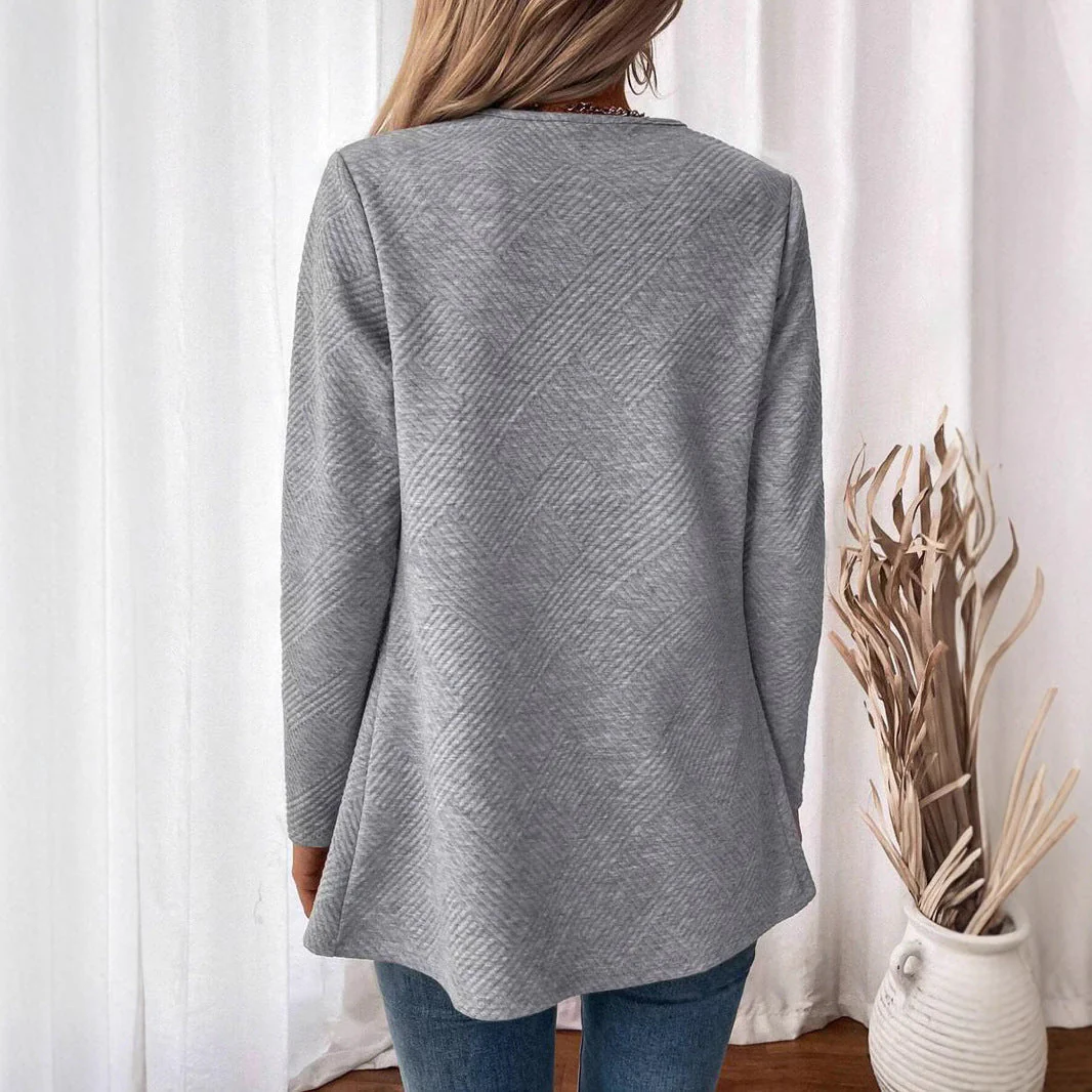 Damen Strickjacke mit Schlanker Passform – Minimalistischer & Eleganter Pendlerstil Heidi-Mode - Image 3