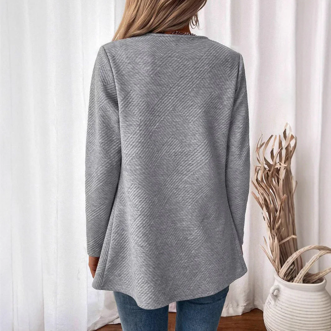 Damen Strickjacke mit Schlanker Passform – Minimalistischer & Eleganter Pendlerstil Heidi-Mode - Image 4