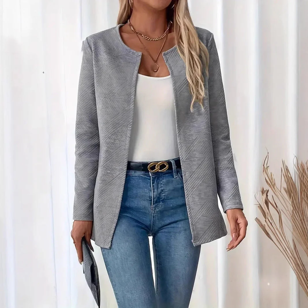 Damen Strickjacke mit Schlanker Passform – Minimalistischer & Eleganter Pendlerstil Heidi-Mode - Image 5